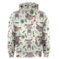 Seamless Pattern With Cute Sloths Men s Core Hoodie by Ndabl3x