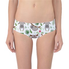 Seamless Pattern With Cute Sloths Classic Bikini Bottoms by Ndabl3x