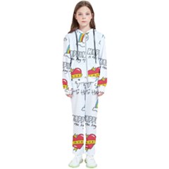 Abstract Fashion Background Suitable Fabric Printing Kids  Tracksuit by Ndabl3x