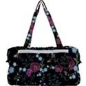 Embroidery Trend Floral Pattern Small Branches Herb Rose Multi Function Bag View2