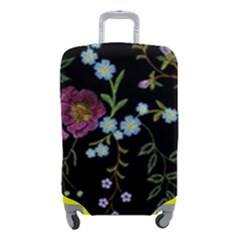 Embroidery Trend Floral Pattern Small Branches Herb Rose Luggage Cover (small) by Ndabl3x