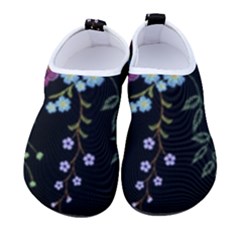 Embroidery Trend Floral Pattern Small Branches Herb Rose Women s Sock-style Water Shoes