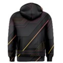 Gradient Geometric Shapes Dark Background Men s Zipper Hoodie View2