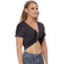 Gradient Geometric Shapes Dark Background Twist Front Crop Top View3