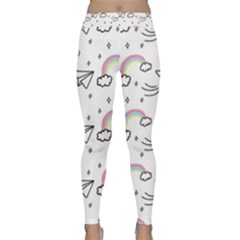 Cute Art Print Pattern Classic Yoga Leggings by Ndabl3x