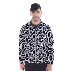 Soft Pattern Repeat Monochrome Men s Windbreaker by Ravend