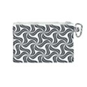 Soft Pattern Repeat Monochrome Canvas Cosmetic Bag (Medium) View2