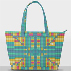 Checkerboard Squares Abstract Art Back Pocket Shoulder Bag  by Ravend