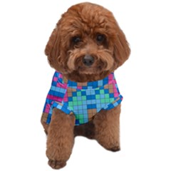 Checkerboard Square Abstract Dog T-shirt by Ravend