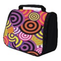 Abstract Circles Background Retro Full Print Travel Pouch (Small) View1