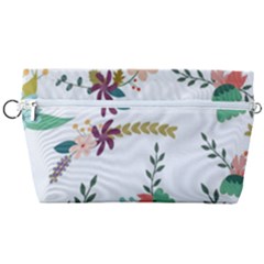 Floral Backdrop Pattern Flower Handbag Organizer