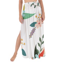 Floral Backdrop Pattern Flower Maxi Chiffon Tie-up Sarong by Ravend