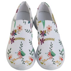 Floral Backdrop Pattern Flower Women s Lightweight Slip Ons by Ravend