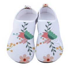 Floral Backdrop Pattern Flower Men s Sock-style Water Shoes