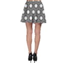 Geometric Floral Curved Shape Motif Skater Skirt View2