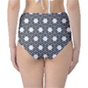 Geometric Floral Curved Shape Motif Classic High-Waist Bikini Bottoms View2