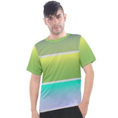 Pattern Banner Background Dot Set Men s Sport Top