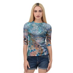 Abstract delta Quarter Sleeve Raglan T-Shirt