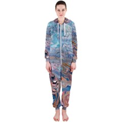 Abstract delta Hooded Jumpsuit (Ladies)