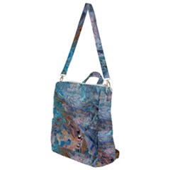 Abstract Delta Crossbody Backpack by kaleidomarblingart