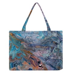 Abstract delta Zipper Medium Tote Bag