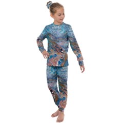 Abstract delta Kids  Long Sleeve Set 