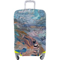 Abstract Delta Luggage Cover (large) by kaleidomarblingart