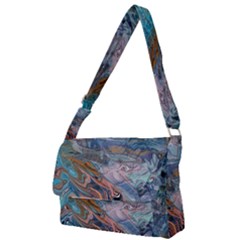 Abstract delta Full Print Messenger Bag (S)