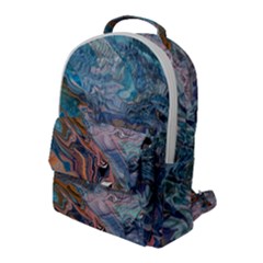 Abstract Delta Flap Pocket Backpack (large) by kaleidomarblingart