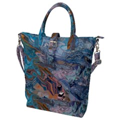 Abstract delta Buckle Top Tote Bag