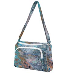 Abstract delta Front Pocket Crossbody Bag