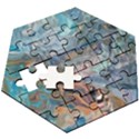 Abstract delta Wooden Puzzle Hexagon View3