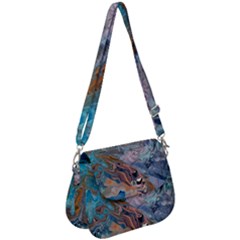 Abstract delta Saddle Handbag