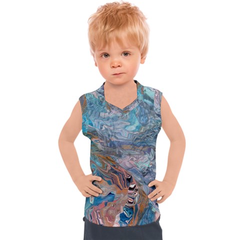 Abstract Delta Kids  Sport Tank Top by kaleidomarblingart