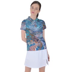 Abstract delta Women s Polo T-Shirt