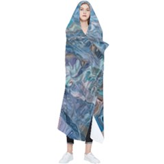 Abstract Delta Wearable Blanket by kaleidomarblingart