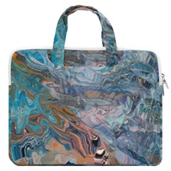 Abstract Delta Macbook Pro 16  Double Pocket Laptop Bag  by kaleidomarblingart