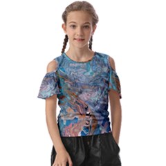 Abstract Delta Kids  Butterfly Cutout T-shirt by kaleidomarblingart