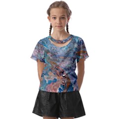 Abstract delta Kids  Front Cut T-Shirt