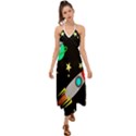 Planet Rocket Space Stars Halter Tie Back Dress  View1