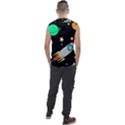 Planet Rocket Space Stars Men s Regular Tank Top View2