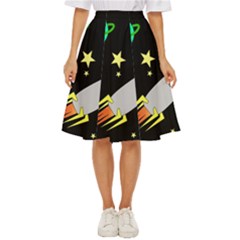 Planet Rocket Space Stars Classic Short Skirt by Ravend