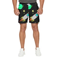 Planet Rocket Space Stars Men s Runner Shorts by Ravend