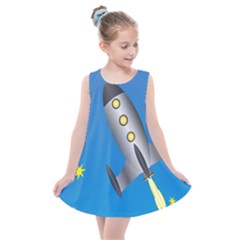 Rocket Spaceship Space Travel Nasa Kids  Summer Dress by Ravend