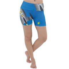 Rocket Spaceship Space Travel Nasa Lightweight Velour Yoga Shorts