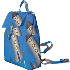 Rocket Spaceship Space Travel Nasa Buckle Everyday Backpack by Ravend