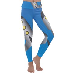 Rocket Spaceship Space Travel Nasa Kids  Lightweight Velour Classic Yoga Leggings by Ravend