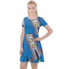 Rocket Spaceship Space Travel Nasa Cap Sleeve Velour Dress  by Ravend