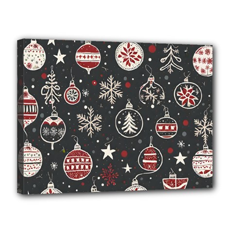 Christmas Decoration Winter Xmas Canvas 16  X 12  (stretched) by Ravend