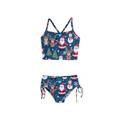 Christmas Decoration Girls  Tankini Swimsuit by Ravend